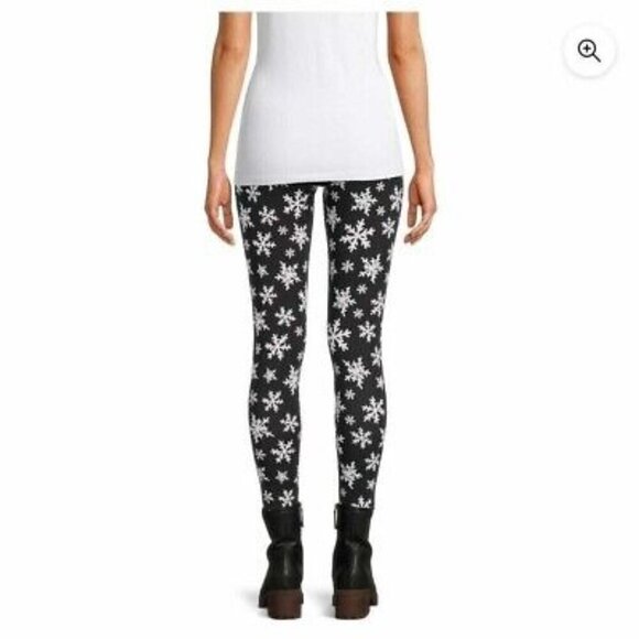No Boundaries Snowflake Print Leggings Size M NWOT - Picture 2 of 5